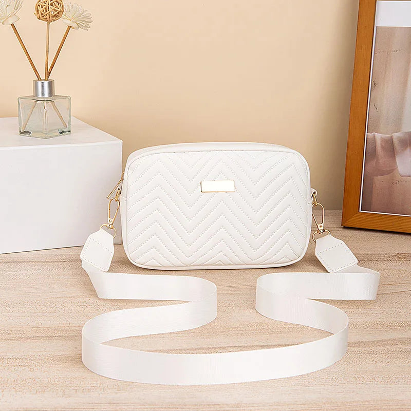 Minimalist Quilted Crossbody Bag