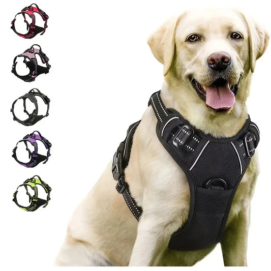 Adjustable Dog Harness, Collar & Leash Set