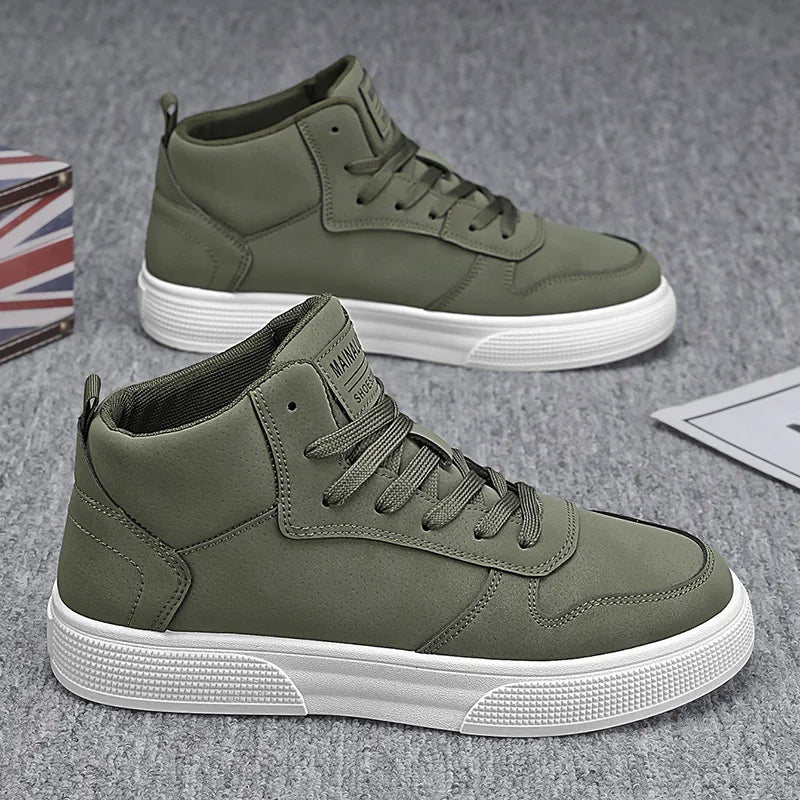 Men's Large Size Casual Lace-Up Sneakers