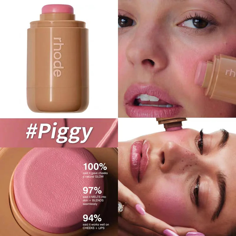 Cream Blush Stick & Lip Makeup Set with iPhone Case