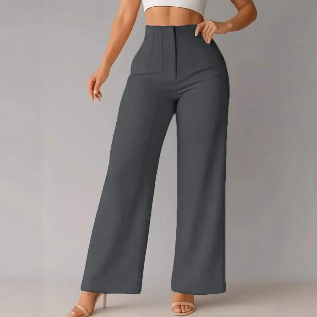 Women's High Waist Wide Leg Dress Pants