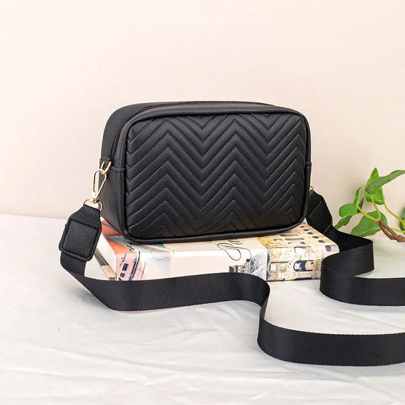 Minimalist Quilted Crossbody Bag