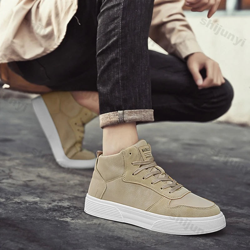 Men's Large Size Casual Lace-Up Sneakers