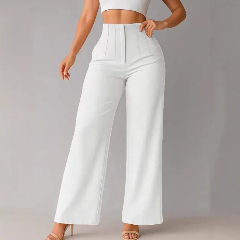 Women's High Waist Wide Leg Dress Pants