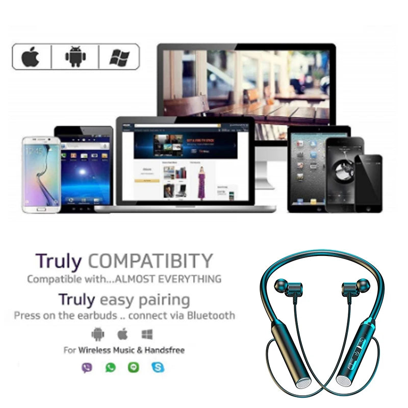 Wireless Bluetooth Neckband Earphones