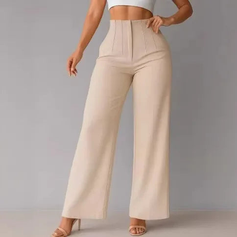 Women's High Waist Wide Leg Dress Pants