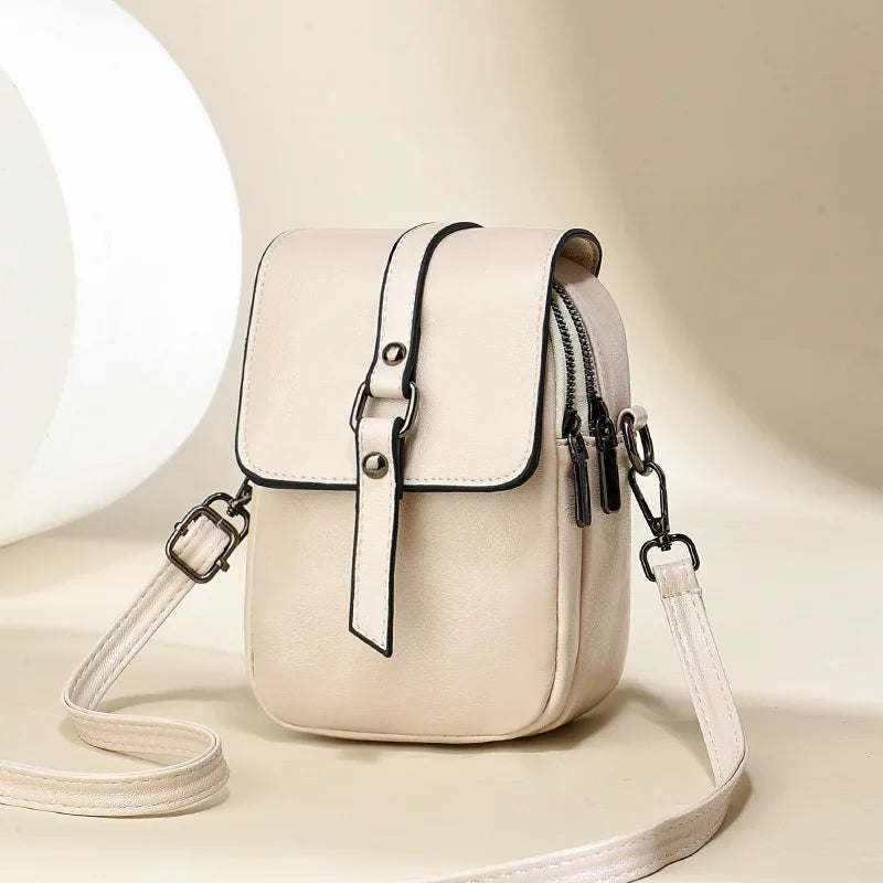 Women’s PU Leather Flap Phone Bag