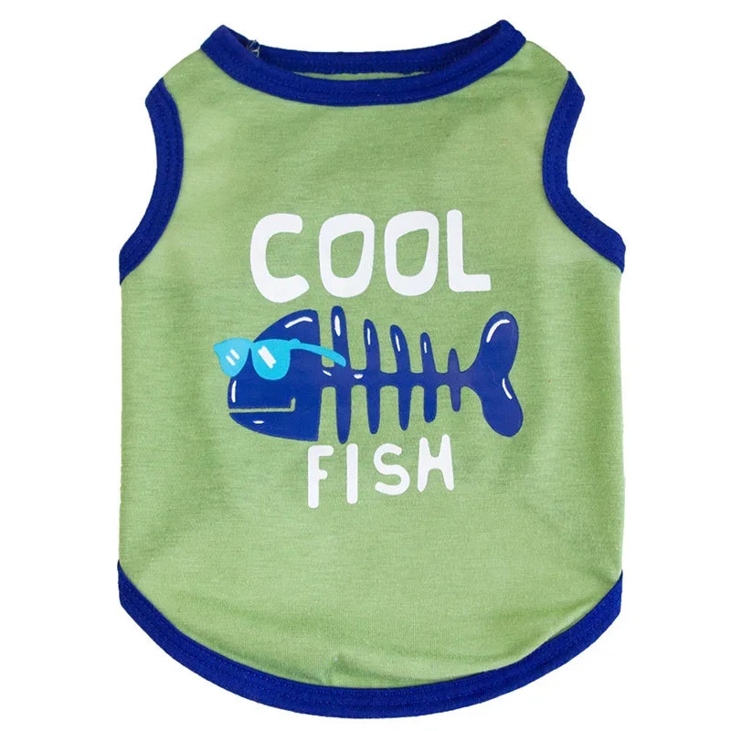 Summer Cotton Pet Vest T-Shirt for Dogs & Cats