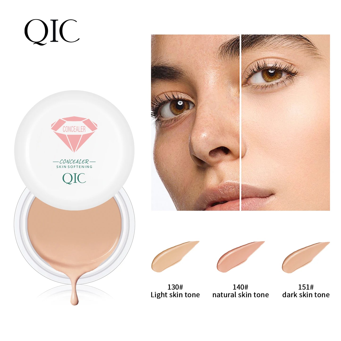 Waterproof Full Coverage Concealer Cream