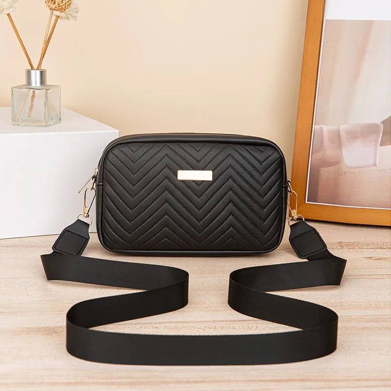 Minimalist Quilted Crossbody Bag
