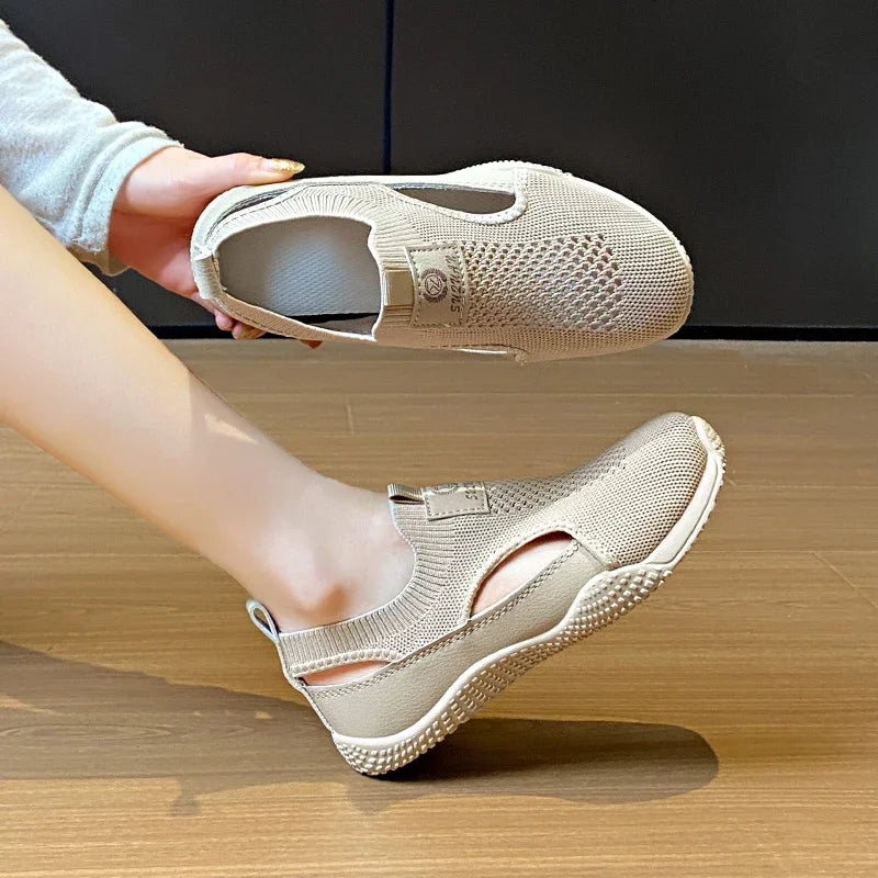 Women's Breathable Mesh Platform Sneakers