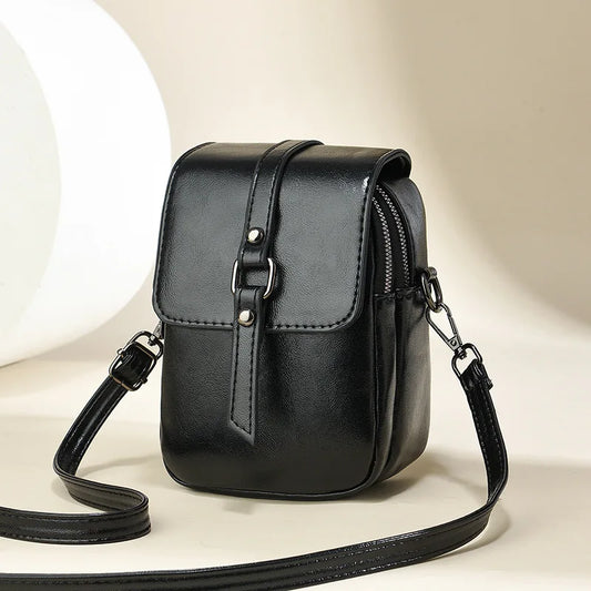 Women’s PU Leather Flap Phone Bag