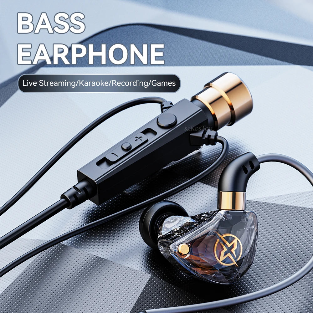 HiFi Wired In-Ear Earphones with Mic