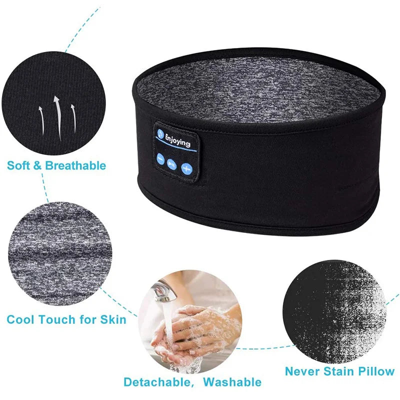 Bluetooth Sleep Headband with Wireless Headphones