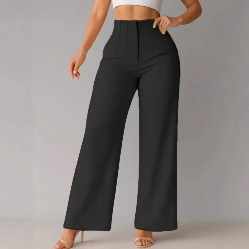 Women's High Waist Wide Leg Dress Pants