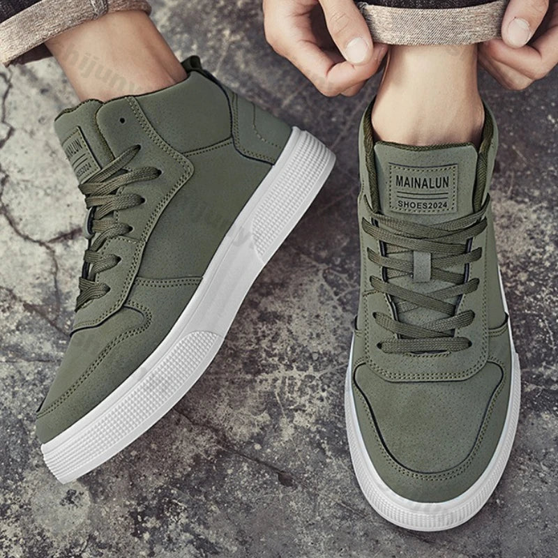 Men's Large Size Casual Lace-Up Sneakers