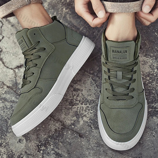 Men's Large Size Casual Lace-Up Sneakers