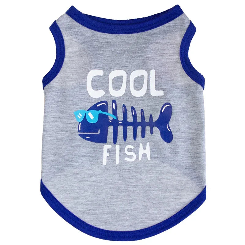 Summer Cotton Pet Vest T-Shirt for Dogs & Cats