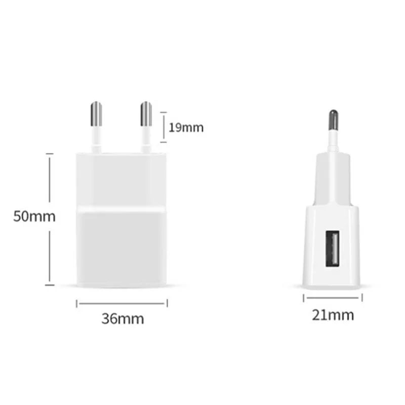 Dual USB Wall Charger with EU Plug