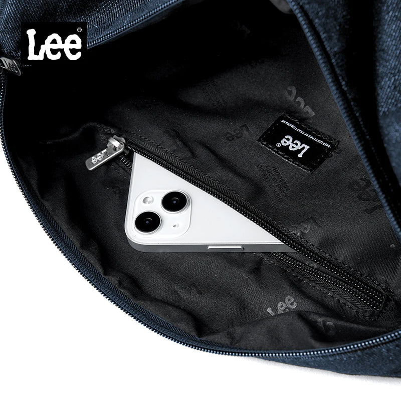 Unisex Denim Square Shoulder Bag