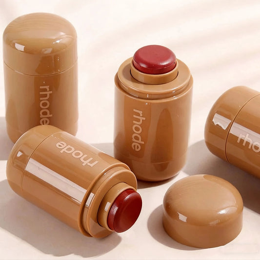 Cream Blush Stick & Lip Makeup Set with iPhone Case