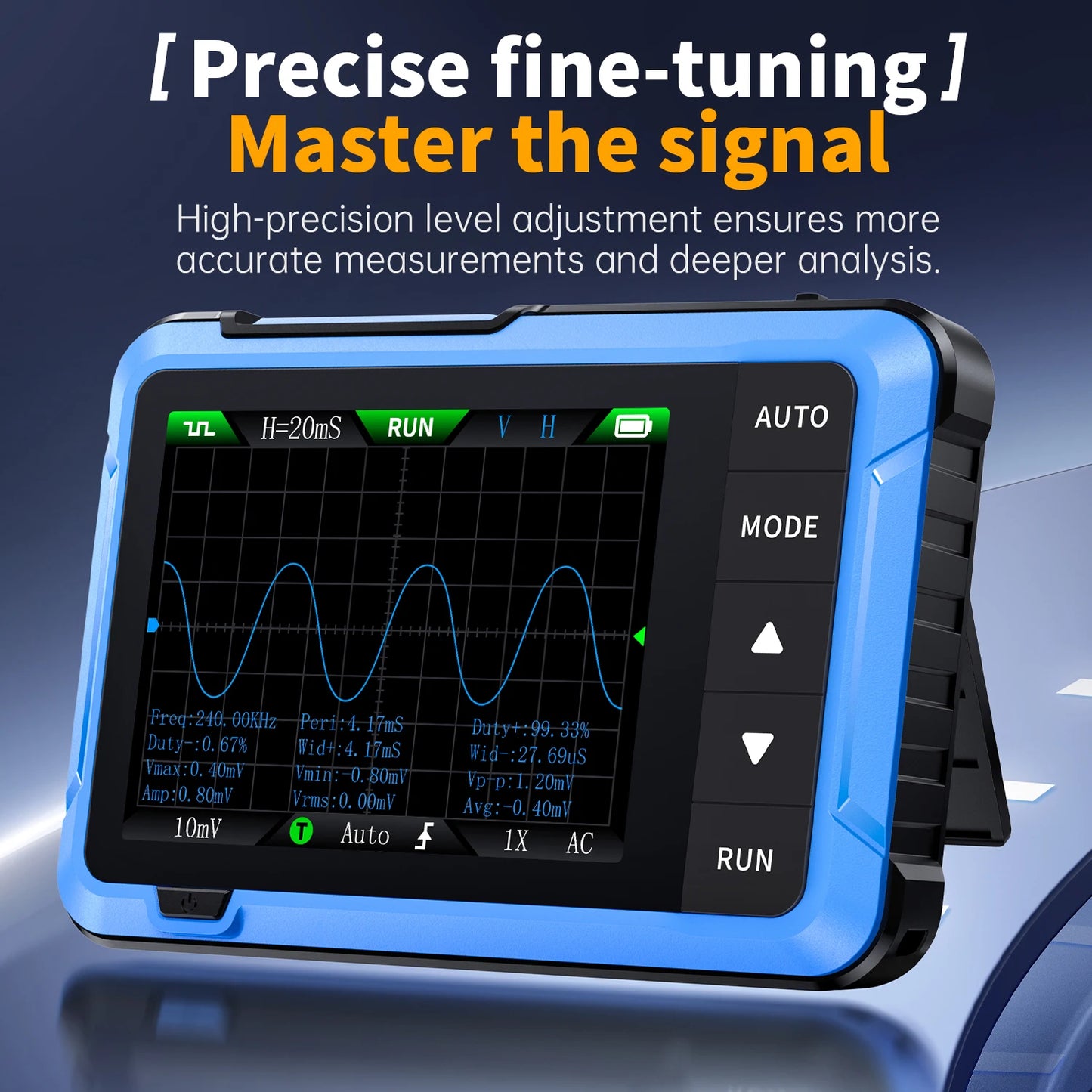 FNIRSI DSO510 Mini Handheld Digital Oscilloscope 2-in-1 Electronic Tester
