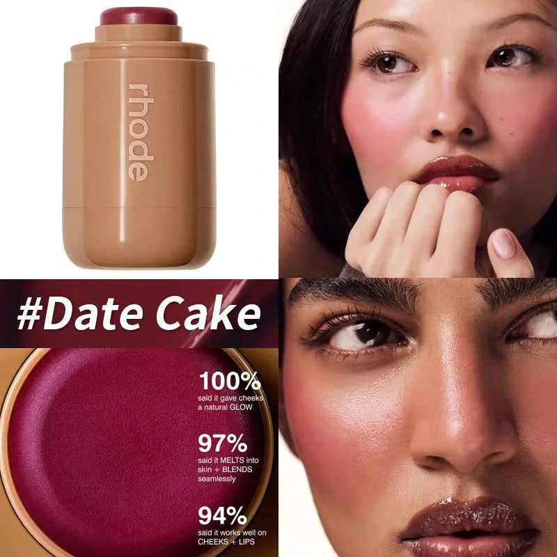Cream Blush Stick & Lip Makeup Set with iPhone Case