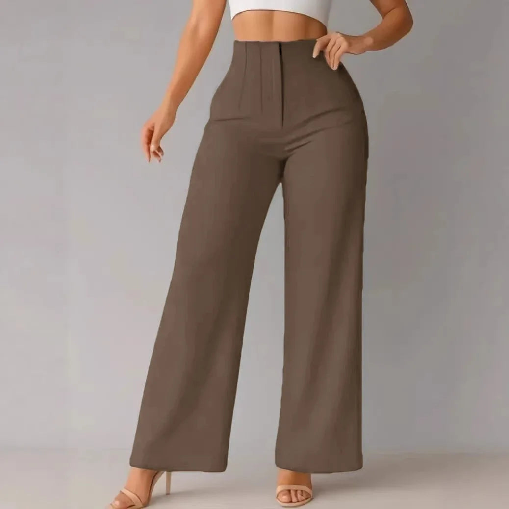 Women's High Waist Wide Leg Dress Pants