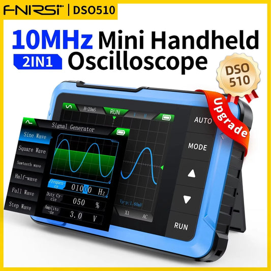 FNIRSI DSO510 Mini Handheld Digital Oscilloscope 2-in-1 Electronic Tester