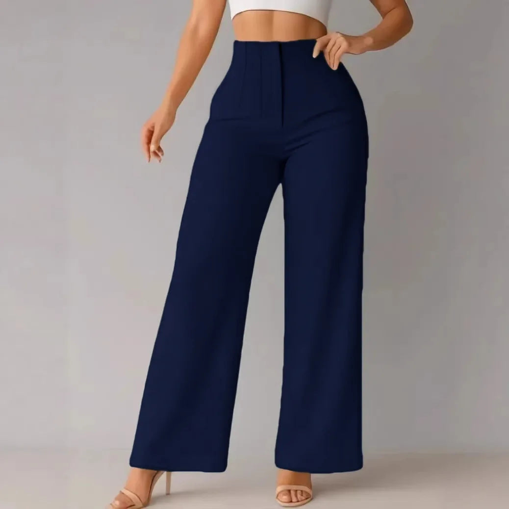 Women's High Waist Wide Leg Dress Pants