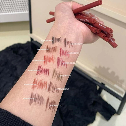 12 Colour Waterproof Eyeliner Pencil Long-Lasting Makeup Stick