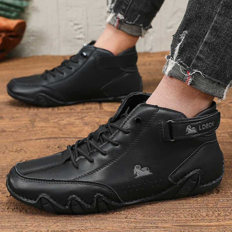 Men's High Top Ankle Boots Breathable Casual Sneakers