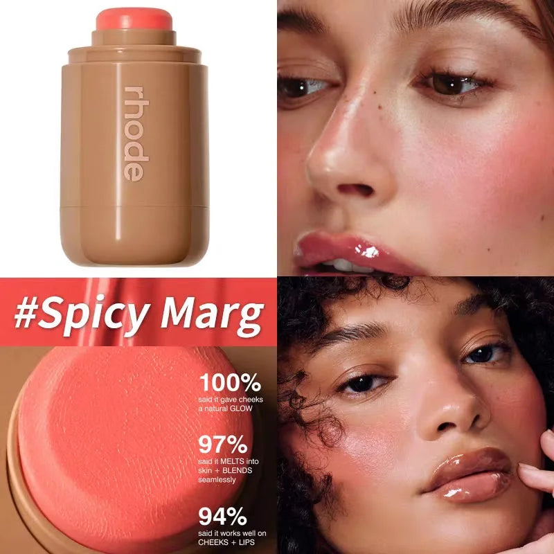 Cream Blush Stick & Lip Makeup Set with iPhone Case