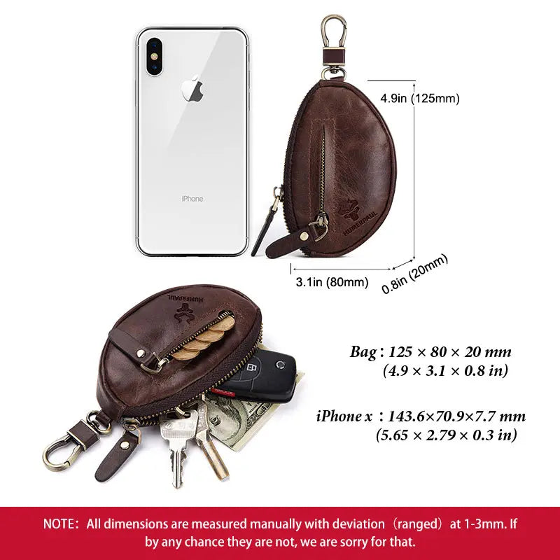 Men’s Genuine Leather Key Wallet