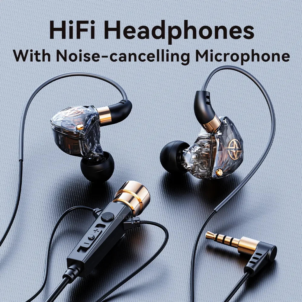 HiFi Wired In-Ear Earphones with Mic