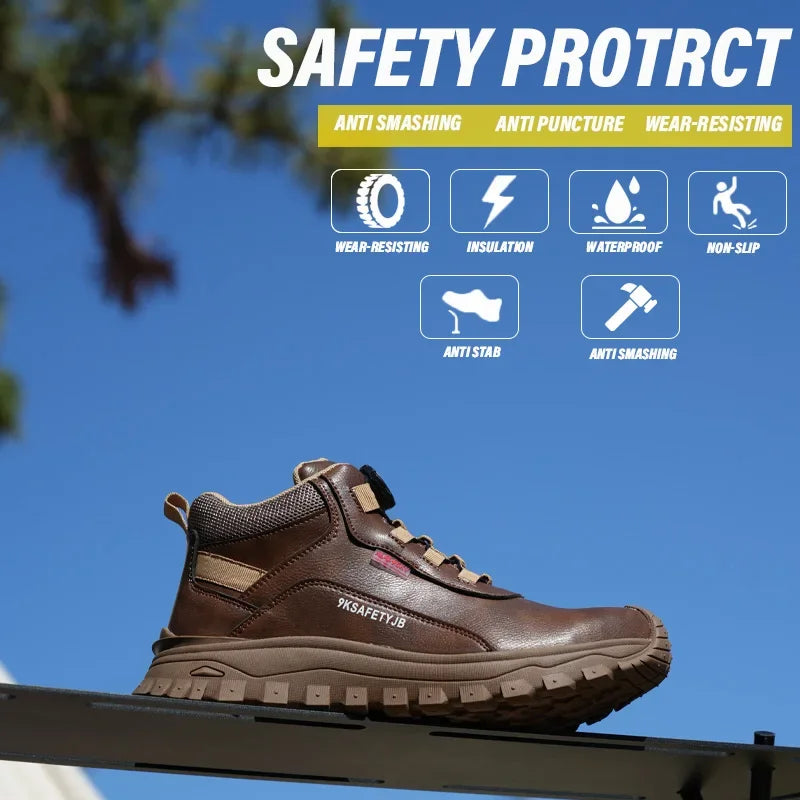 Men's 6KV Insulated Safety Work Shoes Anti-Slip Breathable Footwear