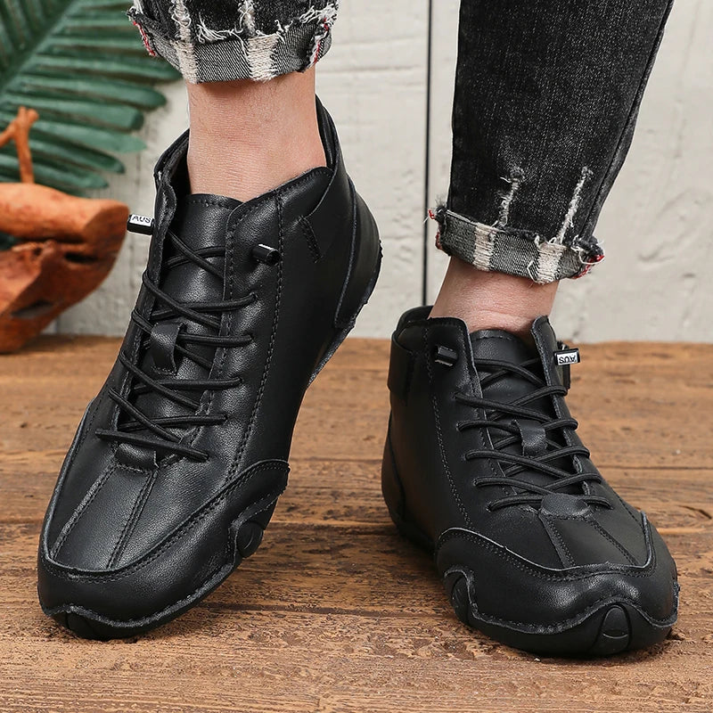 Men's High Top Ankle Boots Breathable Casual Sneakers