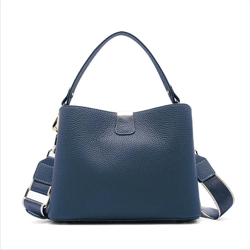 Women’s Retro Soft Leather Bucket Bag